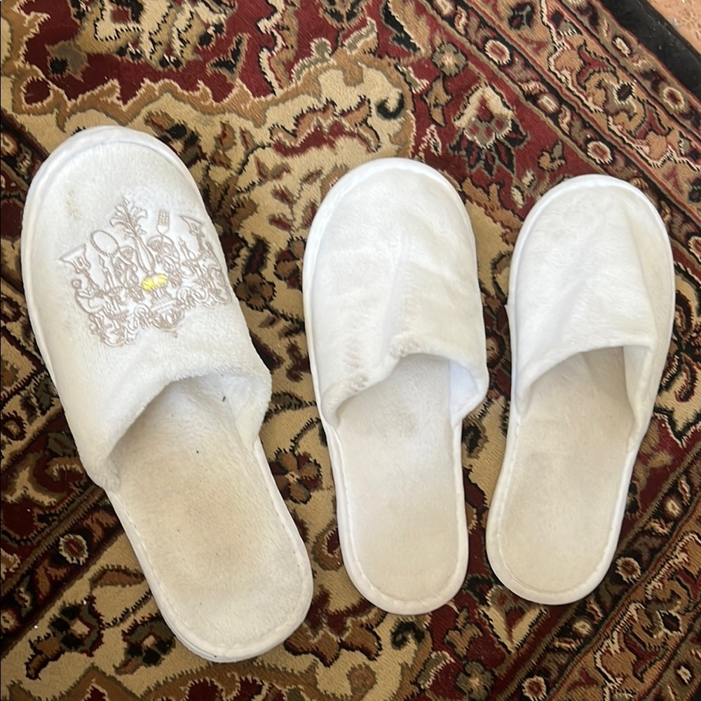 White Embroidered Slippers (3)